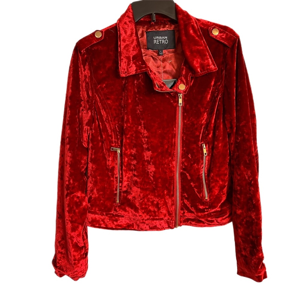 Urban Retro Crushed Velvet Jacket